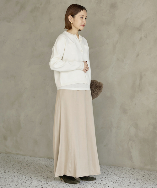 追加》スーパーファインスムースクルーカーディガン（カーディガン