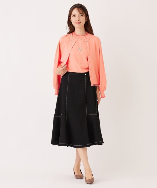 TO BE CHIC(トゥー ビー シック)の「ブラックデニム フレアスカート(スカート・レディース・ブラック・40/42)」の9枚目の写真