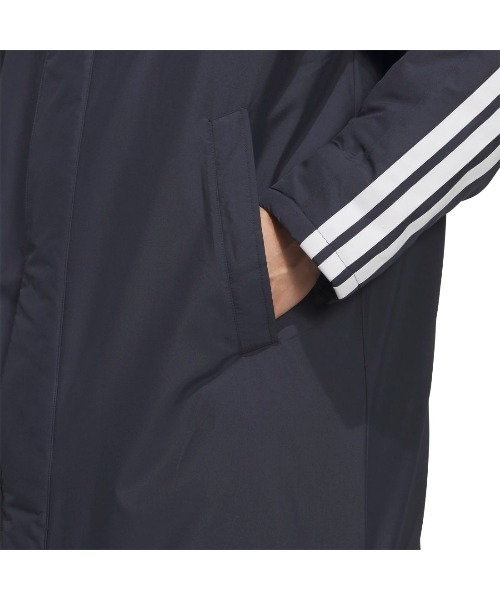 adidas(アディダス)の「【adidas×アルペン限定モデル】アディダス adidas M ロング パデッドコート(ダウンジャケット/コート・メンズ・ブラック/ネイビー・S/M/L/LL/3L)」の6枚目の写真
