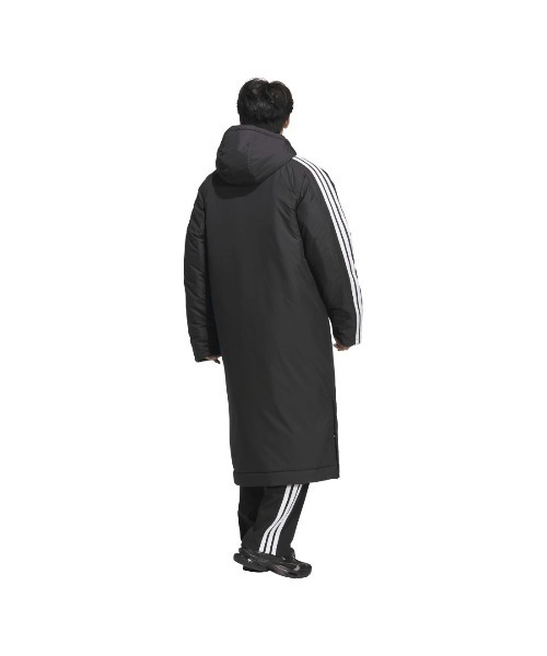 adidas(アディダス)の「【adidas×アルペン限定モデル】アディダス adidas M ロング パデッドコート(ダウンジャケット/コート・メンズ・ブラック/ネイビー・S/M/L/LL/3L)」の7枚目の写真