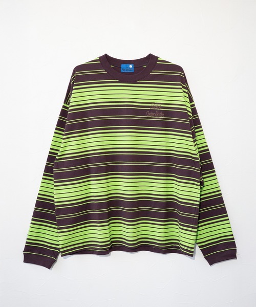 セール】田中シェン ボーダー天竺ロンT（Tシャツ/カットソー