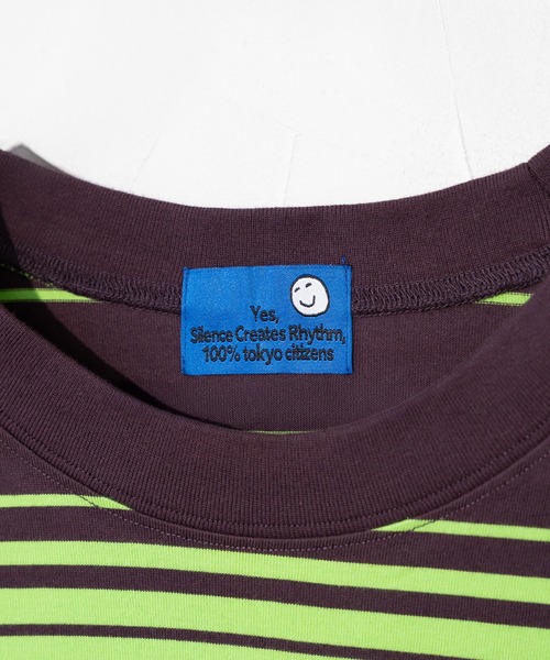 セール】田中シェン ボーダー天竺ロンT（Tシャツ/カットソー