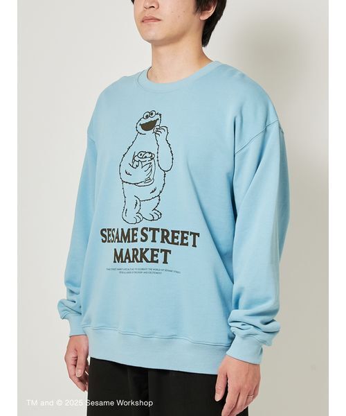 SESAME STREET(セサミストリート)の「【VINTAGE SKETCH】裏毛プルオーバー(スウェット・レディース・ライトブルー/ネイビー/パープル/レッド/グリーン・M/L)」の13枚目の写真