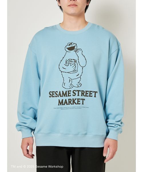 SESAME STREET(セサミストリート)の「【VINTAGE SKETCH】裏毛プルオーバー(スウェット・レディース・ライトブルー/ネイビー/パープル/レッド/グリーン・M/L)」の12枚目の写真