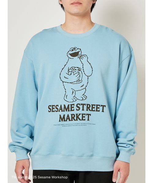 SESAME STREET(セサミストリート)の「【VINTAGE SKETCH】裏毛プルオーバー(スウェット・レディース・ライトブルー/ネイビー/パープル/レッド/グリーン・M/L)」の11枚目の写真