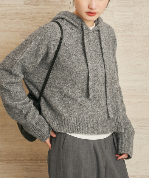 plage ロベルトコリーナ 別注 HOODIE プルオーバー ニット 美品 セール】ROBERTO COLLINA / ロベルトコリーナ 別注 HOODIE プル