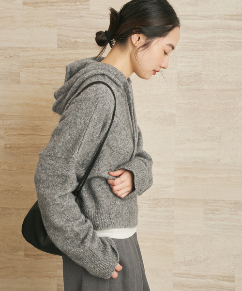 plage ロベルトコリーナ 別注 HOODIE プルオーバー ニット 美品 セール】ROBERTO COLLINA / ロベルトコリーナ 別注 HOODIE プル