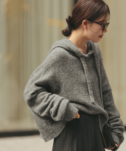 plage ロベルトコリーナ 別注 HOODIE プルオーバー ニット 美品 セール】ROBERTO COLLINA / ロベルトコリーナ 別注 HOODIE プル