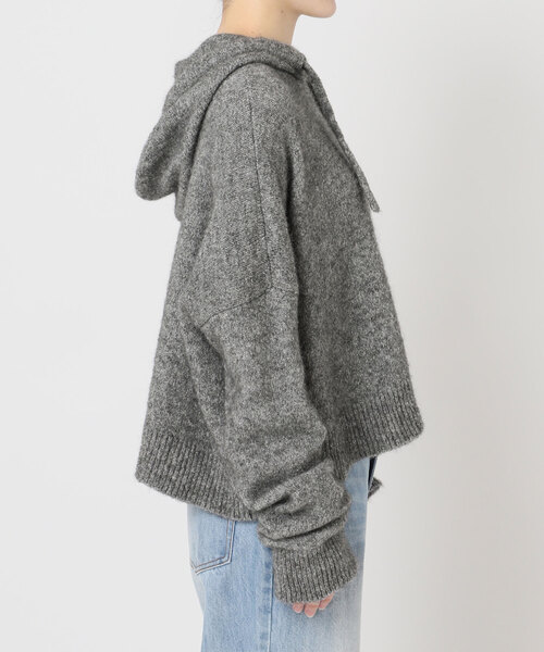 plage(プラージュ)の「ROBERTO COLLINA / ロベルトコリーナ 別注 HOODIE プルオーバー(ニット/セーター・レディース・ブラウン系その他/グレー・FREE)」の20枚目の写真
