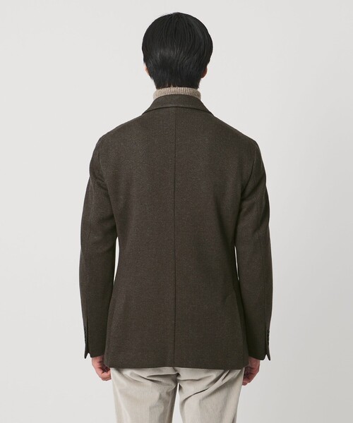 UNITED ARROWS（ユナイテッドアローズ）の「ヘリンボーン ジャージ シングル2ボタン テーラードジャケット COMFORT EASY‐MODEL（テーラードジャケット・メンズ・ダークブラウン・46/50/48/44）」の5枚目の写真