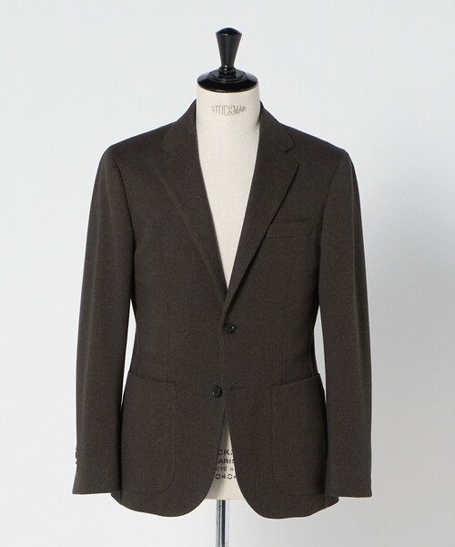 UNITED ARROWS（ユナイテッドアローズ）の「ヘリンボーン ジャージ シングル2ボタン テーラードジャケット COMFORT EASY‐MODEL（テーラードジャケット・メンズ・ダークブラウン・46/50/48/44）」の6枚目の写真
