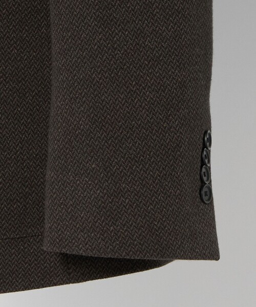 UNITED ARROWS（ユナイテッドアローズ）の「ヘリンボーン ジャージ シングル2ボタン テーラードジャケット COMFORT EASY‐MODEL（テーラードジャケット・メンズ・ダークブラウン・46/50/48/44）」の9枚目の写真