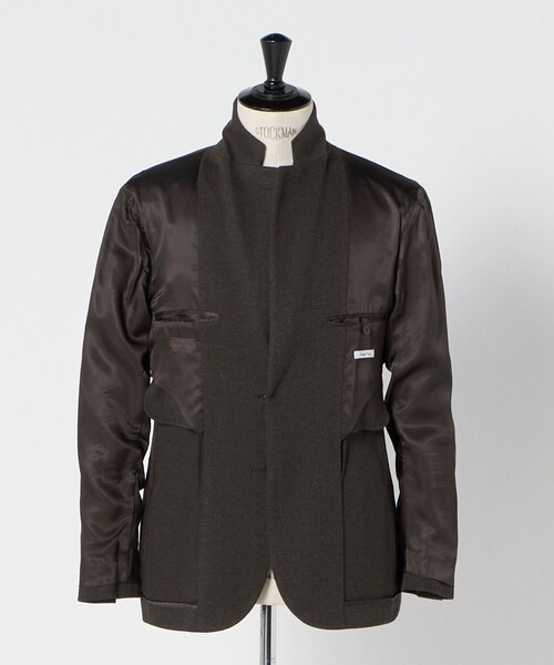 UNITED ARROWS（ユナイテッドアローズ）の「ヘリンボーン ジャージ シングル2ボタン テーラードジャケット COMFORT EASY‐MODEL（テーラードジャケット・メンズ・ダークブラウン・46/50/48/44）」の14枚目の写真