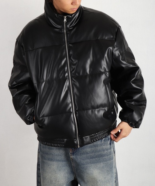WESTSEA（ウエストシー）の「ビンテージ PUレザー パフジャケット（ブルゾン・メンズ・ブラック/ブラウン・M/L）」の14枚目の写真