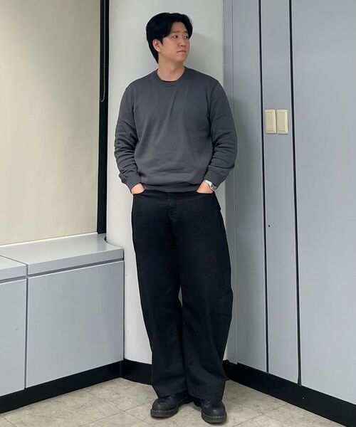 MUSINSA STANDARD（ムシンサスタンダード）の「ウォッシャブルスーピマコットンクルーネックニット[グレー]（ニット/セーター・メンズ・その他・SMALL/MEDIUM/LARGE/X-LARGE/XX-LARGE）」の6枚目の写真