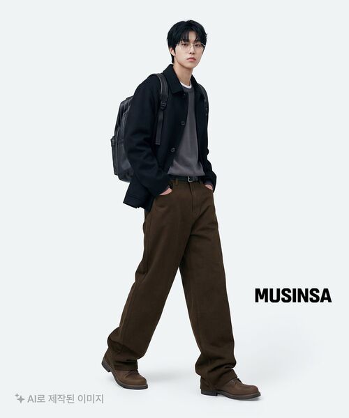 MUSINSA STANDARD（ムシンサスタンダード）の「ウォッシャブルスーピマコットンクルーネックニット[グレー]（ニット/セーター・メンズ・その他・SMALL/MEDIUM/LARGE/X-LARGE/XX-LARGE）」の3枚目の写真