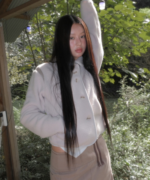 Wave Fleece Jacket (FL-049_Light Beige)（その他アウター）｜FLAREUP