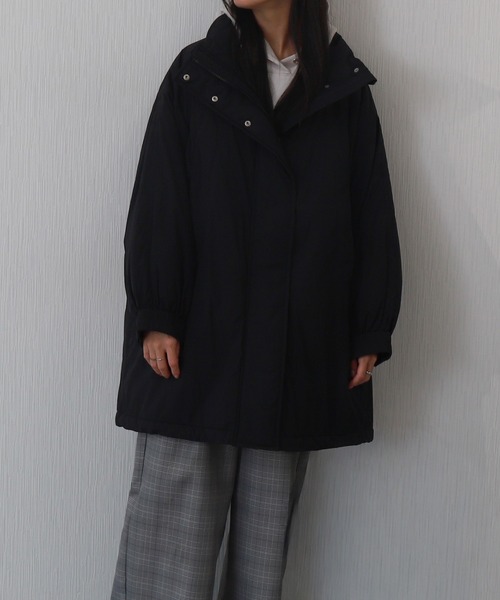 libelle more(リベル モア)の「【高機能中綿】サーモアリーナ (THERMO ARENA)蓄熱ボリュームコート(ダウンジャケット/コート・レディース・アイボリー/ブラック/オリーブ/ネイビー/モカ・M)」の2枚目の写真