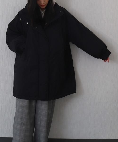 libelle more(リベル モア)の「【高機能中綿】サーモアリーナ (THERMO ARENA)蓄熱ボリュームコート(ダウンジャケット/コート・レディース・アイボリー/ブラック/オリーブ/ネイビー/モカ・M)」の16枚目の写真