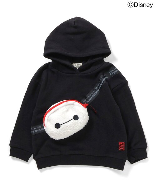 Disney(ディズニー)の「ディズニーキャラクター ベイマックス/フーディ(パーカー・キッズ・ブルー/ブラック・80/90/100/110/120/130/140)」の3枚目の写真