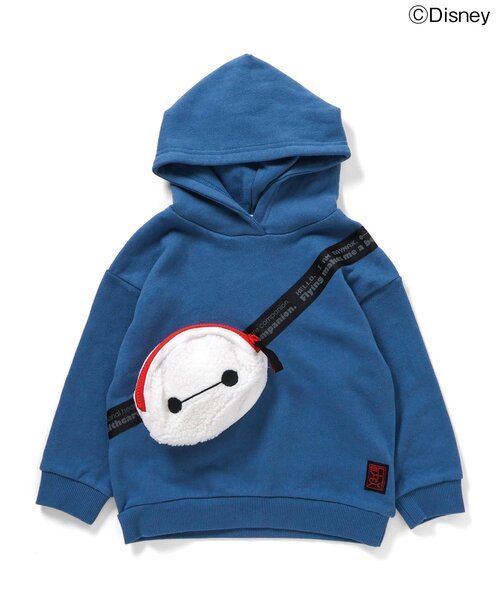 Disney(ディズニー)の「ディズニーキャラクター ベイマックス/フーディ(パーカー・キッズ・ブルー/ブラック・80/90/100/110/120/130/140)」の5枚目の写真