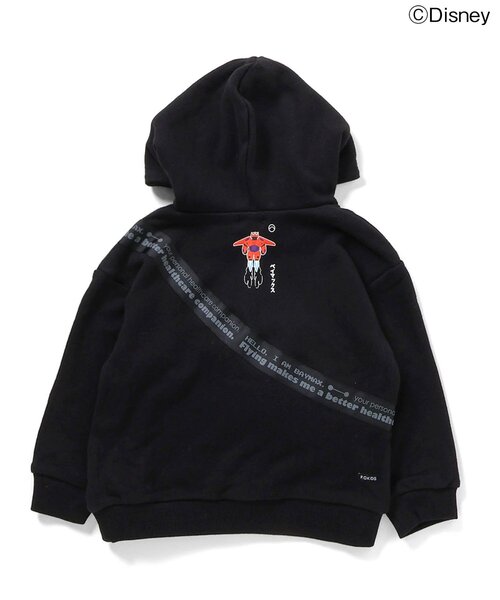 Disney(ディズニー)の「ディズニーキャラクター ベイマックス/フーディ(パーカー・キッズ・ブルー/ブラック・80/90/100/110/120/130/140)」の4枚目の写真