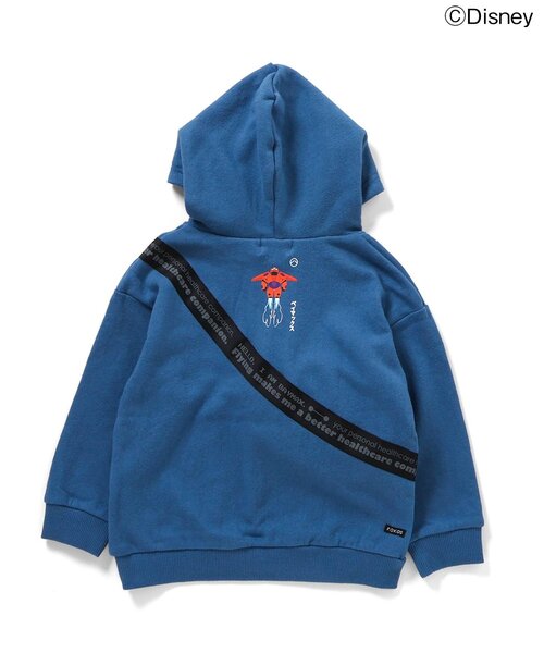 Disney(ディズニー)の「ディズニーキャラクター ベイマックス/フーディ(パーカー・キッズ・ブルー/ブラック・80/90/100/110/120/130/140)」の6枚目の写真