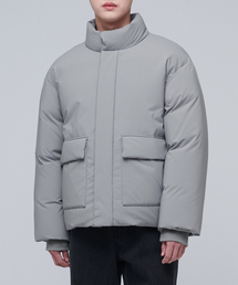 MUSINSA STANDARD（ムシンサスタンダード）の「PATCH POCKET DOWN SHORT PUFFER JACKET_LIGHT GRAY（ダウンジャケット/コート）」