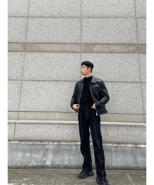 TRILLION(トリリオン)の「ウォッシュステッチデニムパンツ(BLACK)(デニムパンツ・レディース・その他・MEDIUM/LARGE/X-LARGE)」の22枚目の写真