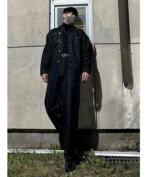 TRILLION(トリリオン)の「ウォッシュステッチデニムパンツ(BLACK)(デニムパンツ・レディース・その他・MEDIUM/LARGE/X-LARGE)」の12枚目の写真