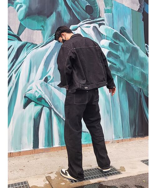 TRILLION(トリリオン)の「ウォッシュステッチデニムパンツ(BLACK)(デニムパンツ・レディース・その他・MEDIUM/LARGE/X-LARGE)」の14枚目の写真