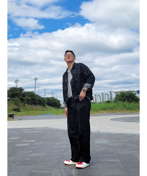 TRILLION(トリリオン)の「ウォッシュステッチデニムパンツ(BLACK)(デニムパンツ・レディース・その他・MEDIUM/LARGE/X-LARGE)」の16枚目の写真