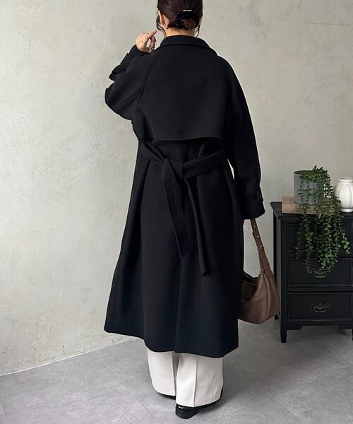 Thevon（ゼボン）の「ウールライクストレートスラックス（その他パンツ・レディース・ブラック/アイボリー/ブラウン・S/M）」の12枚目の写真