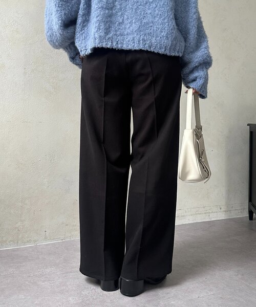 Thevon（ゼボン）の「ウールライクストレートスラックス（その他パンツ・レディース・ブラック/アイボリー/ブラウン・S/M）」の16枚目の写真