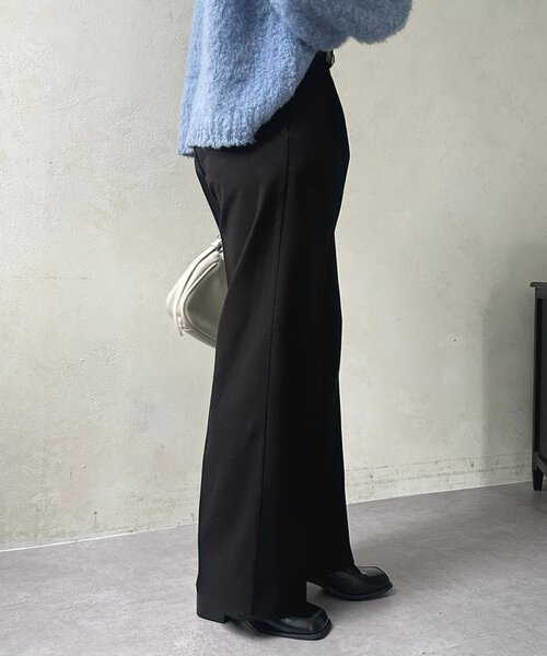 Thevon（ゼボン）の「ウールライクストレートスラックス（その他パンツ・レディース・ブラック/アイボリー/ブラウン・S/M）」の17枚目の写真