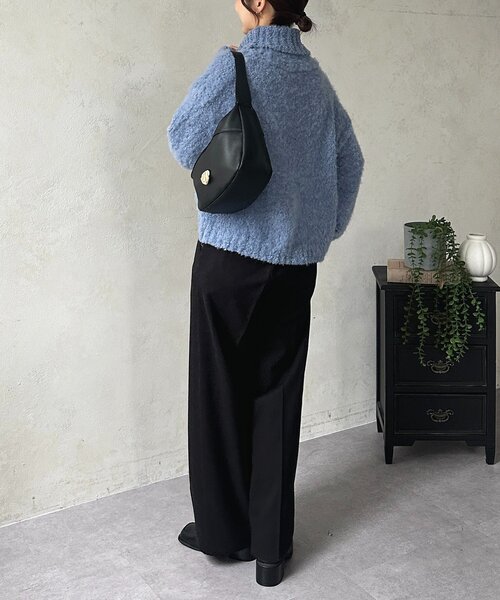 Thevon（ゼボン）の「ウールライクストレートスラックス（その他パンツ・レディース・ブラック/アイボリー/ブラウン・S/M）」の19枚目の写真