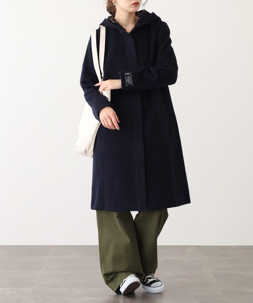 セール】OMNES Supremo イタリア製生地 JET PREMIA フード付きコート