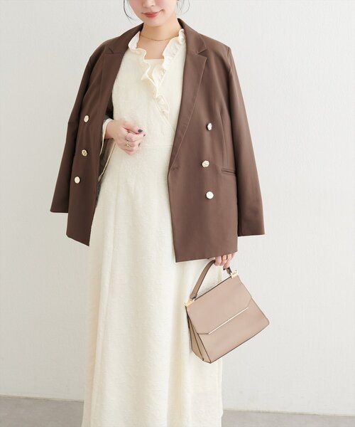 natural couture(ナチュラルクチュール)の「〈osono〉観劇ワンピース(ワンピース・レディース・オフホワイト/ブラック/サックスブルー・FREE/LARGE)」の20枚目の写真