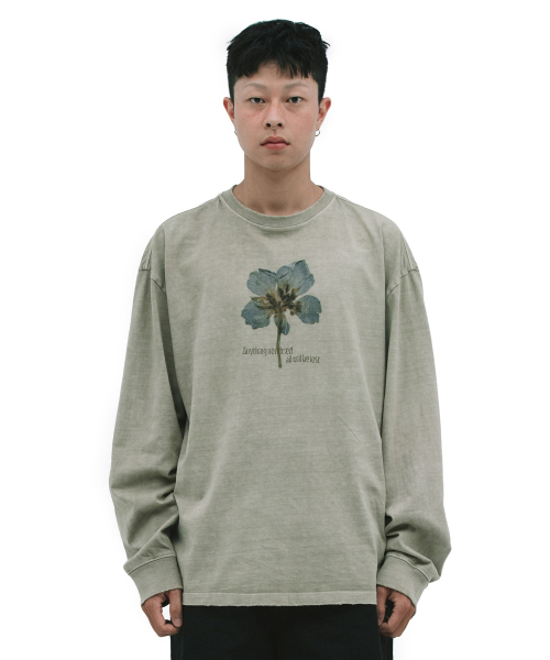 DEFGARMENTS（デフグラメンツ）の「DRY FLOWER LONG SLEEVE [BEIGE]（Tシャツ/カットソー・レディース・その他・MEDIUM/LARGE）」の3枚目の写真