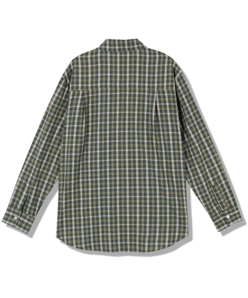 GUBIN（グビン）の「ロゴポイントチェックシャツ - グリーン（シャツ/ブラウス・レディース・その他・MEDIUM/LARGE）」の3枚目の写真