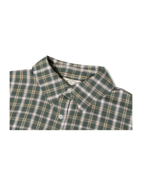 GUBIN（グビン）の「ロゴポイントチェックシャツ - グリーン（シャツ/ブラウス・レディース・その他・MEDIUM/LARGE）」の4枚目の写真