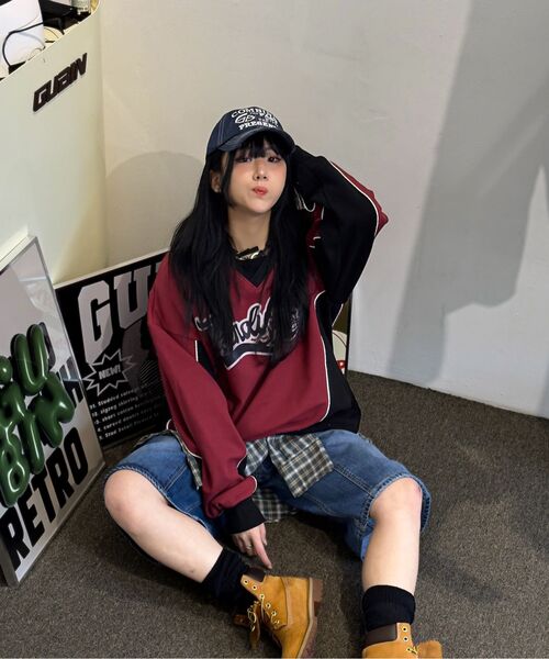 GUBIN（グビン）の「ロゴポイントチェックシャツ - グリーン（シャツ/ブラウス・レディース・その他・MEDIUM/LARGE）」の9枚目の写真