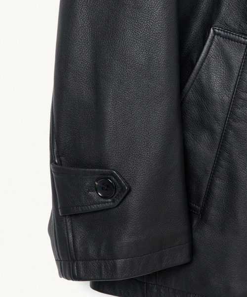 FORSOMEONE(フォーサムワン)の「FORSOMEONE LEATHER CAR COAT(その他アウター・メンズ・ブラック・46)」の4枚目の写真