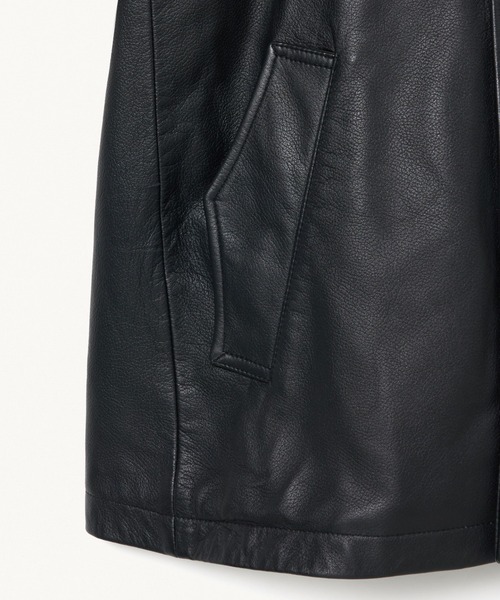 FORSOMEONE(フォーサムワン)の「FORSOMEONE LEATHER CAR COAT(その他アウター・メンズ・ブラック・46)」の6枚目の写真