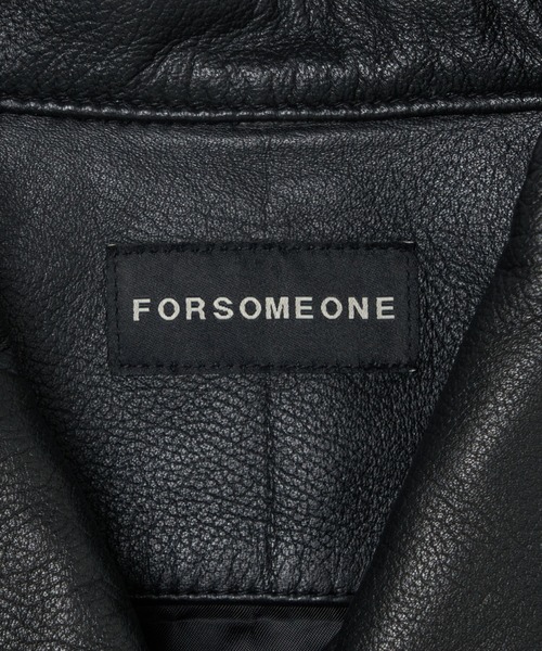 FORSOMEONE(フォーサムワン)の「FORSOMEONE LEATHER CAR COAT(その他アウター・メンズ・ブラック・46)」の7枚目の写真