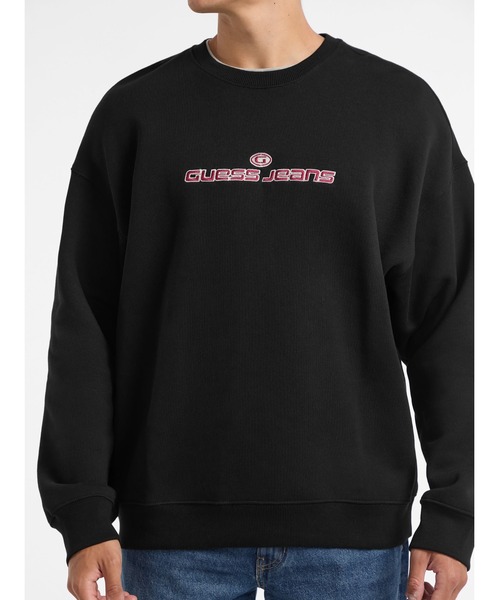 GUESS JEANS（ゲスジーンズ）の「GUESS JEANS Os Active Logo Crewneck スウェット（スウェット・メンズ・ブラック/ホワイト・MEDIUM/SMALL/LARGE/X-LARGE）」の15枚目の写真