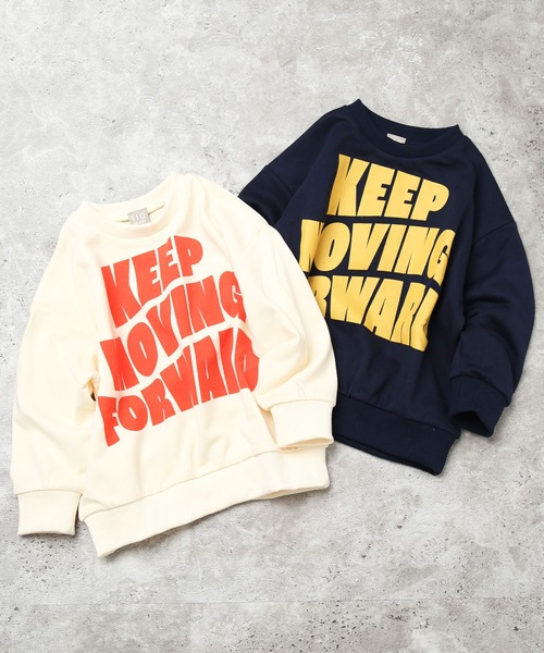 DILASH（ディラッシュ）の「ビッグロゴトレーナー（裏毛）（スウェット・キッズ・ネイビー/アイボリー・90/100/110/120/130）」の3枚目の写真