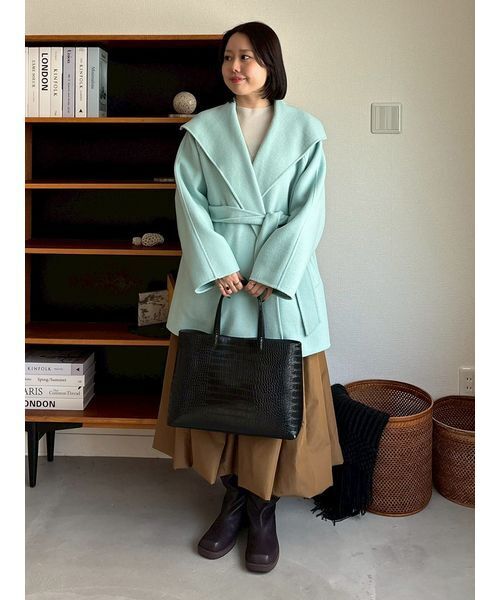 Mila Owen（ミラオーウェン）の「トートバッグ（トートバッグ・レディース・アイボリー/ブラック/ラベンダー・F）」の5枚目の写真