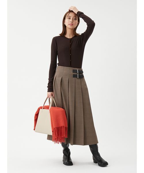 Mila Owen（ミラオーウェン）の「トートバッグ（トートバッグ・レディース・アイボリー/ブラック/ラベンダー・F）」の14枚目の写真