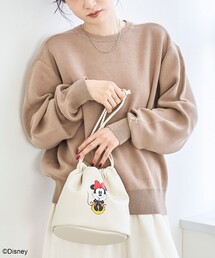 【MICKEY(ミッキー)/別注】レザーライク巾着バッグ